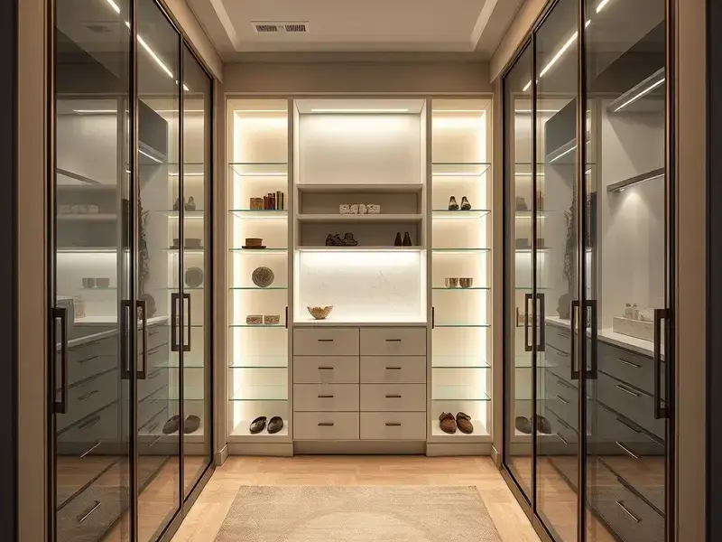 Custom walk-in closet